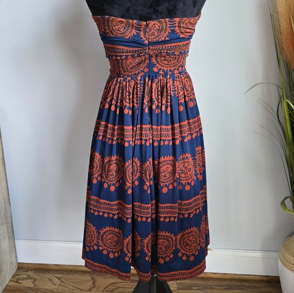 Anthropologie, Girls from Savoy Oxidized Medallions Strapless Sun Dress, Size XS - Picture 6 of 10
